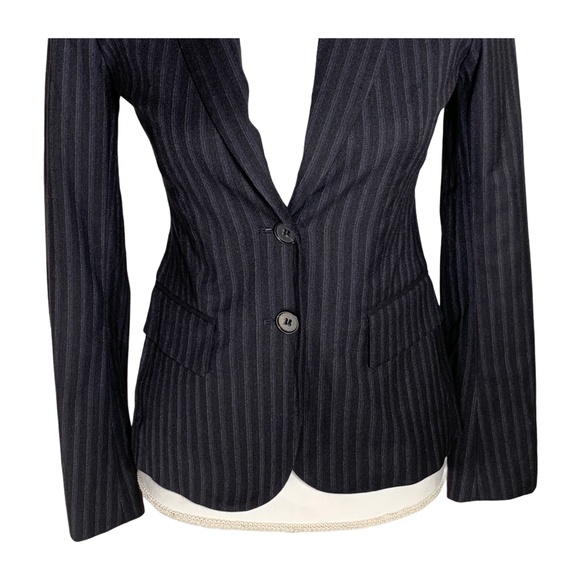 Theory blazer suit jacket button wool blend work 0 - Picture 3 of 11